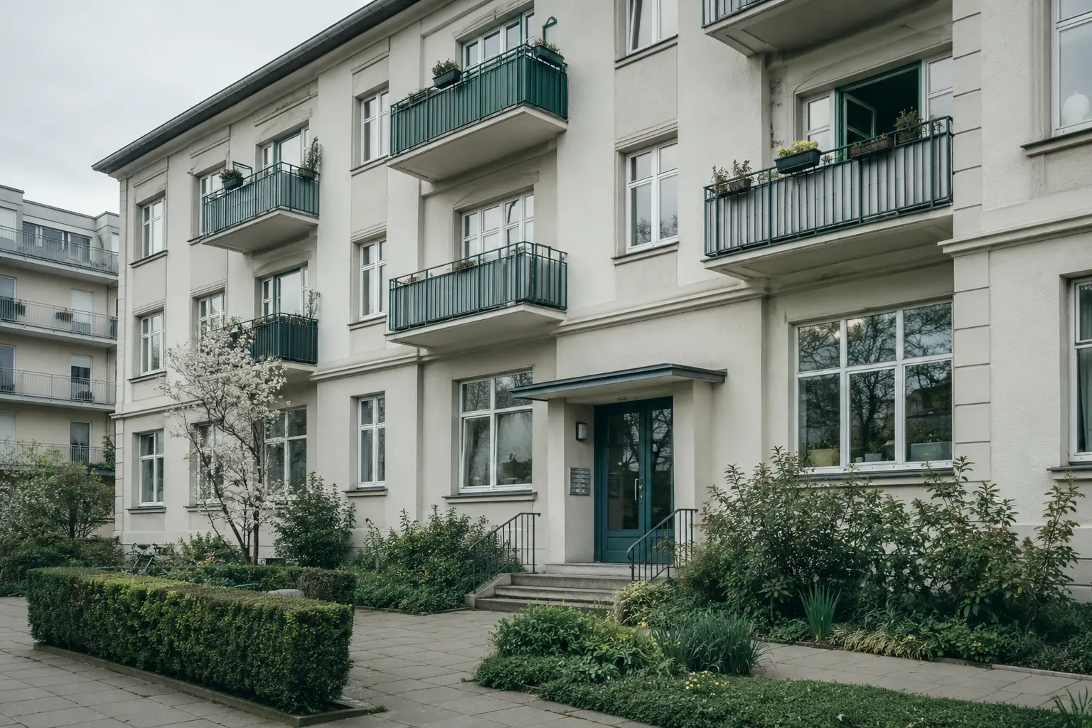 Gepflegtes Mehrfamilienhaus einer Wohnungseigentümergemeinschaft in Stuttgart